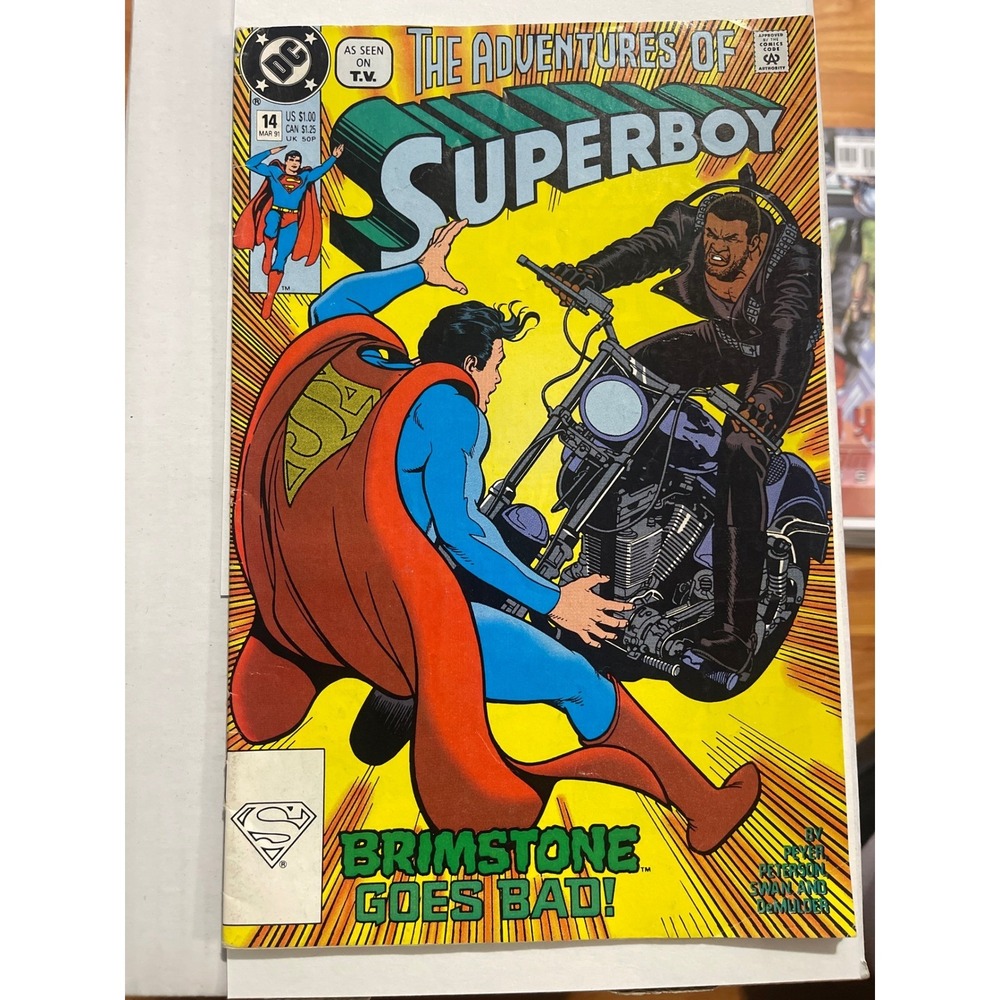 The Adventures of Superboy Comic Book 14 Brimstone Goes Bad DC Comics